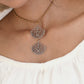 Twin Interconnected Lotus Necklace