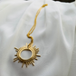 Sun Pendant and Gold plated chain