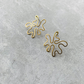 Abstract Earring- Brass