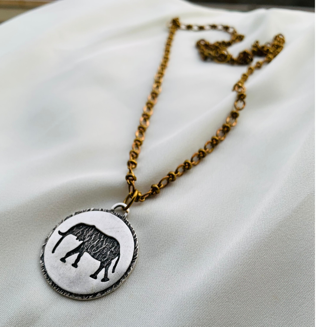 Necklace with Elephant Pendant | BeWooden