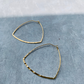 Triangle Hoop hammered