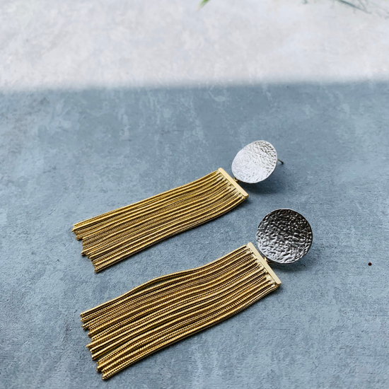 Silver Circle and Fringe(Silver & Gold)