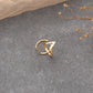 Interconnected Circle & Triangle Finger Ring(Knuckle ring)(SINGLE PIECE)