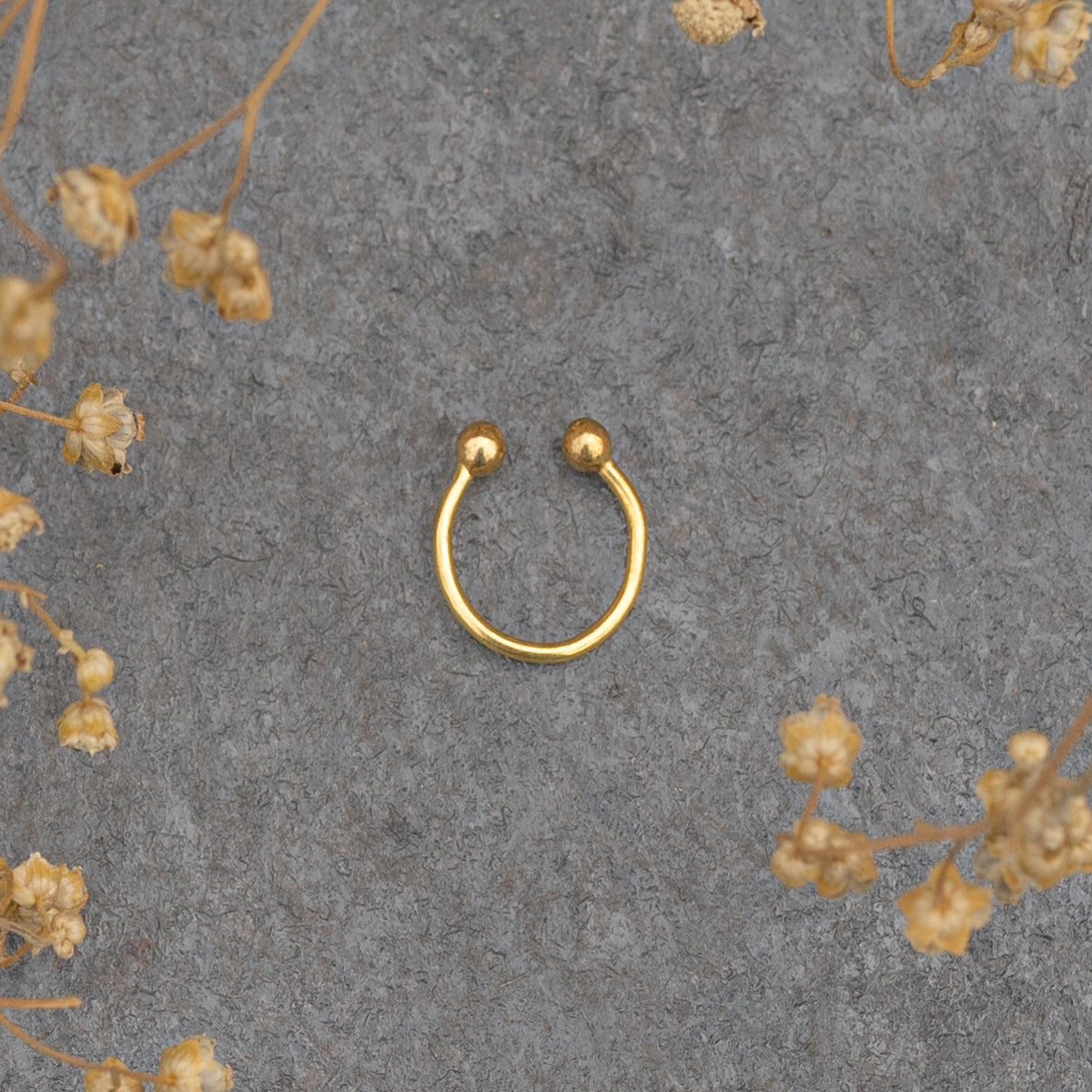 Buy Sterling Silver Nose Ring Seamless Plain Nose Ring Hoop With Ball Gold Nose  Hoop Piercing Sterling Silver Nose Ring Jewelry Nose Piercing Online in  India - Etsy