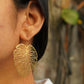 Large Monstera Leaf Earring