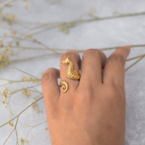 Sea Horse Finger Rings