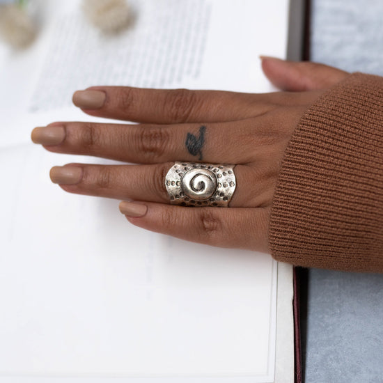 Snail Pattern Finger Rings