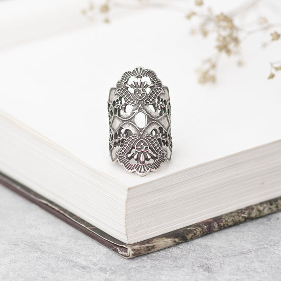 Filigree Ring - Silver plated