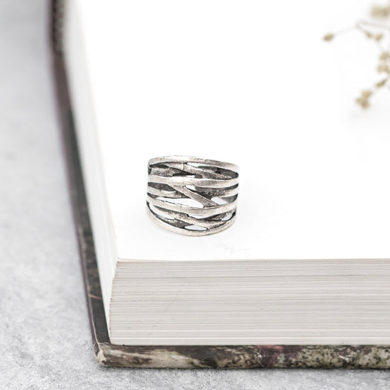 Striped Finger Ring